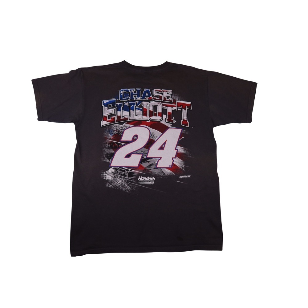 Chase Elliott 24 NASCAR NAPA Racing T-Shirt Black Graphic Tee Mens Size Medium